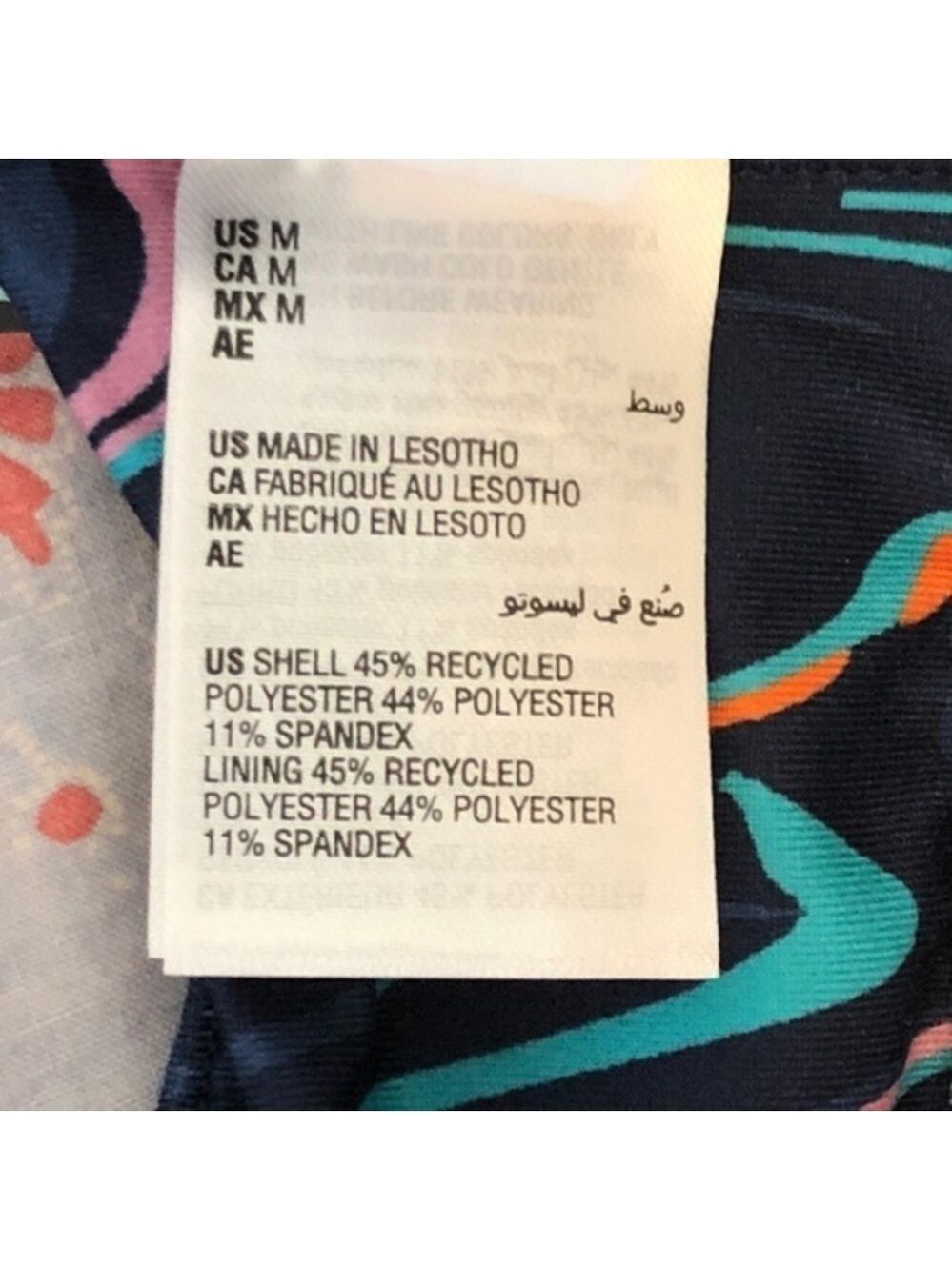 NWT ID IDEOLOGY Swirly Print Low-Impact Strappy-Back Performance Sports Bra/MD - Picture 12 of 14
